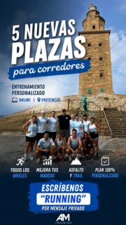 ¿Quieres empezar a correr o llevar tus entrenamientos al siguiente nivel? 🏃En AM Training abrimos 5 nuevas plazas para todo tipo de corredores y corredoras.✅ Entrenamiento 100% personalizado.✅ Online y presencial.✅ Todos los niveles.✅ Adaptado a tus necesidades.📩 Si quieres formar parte del equipo, escríbenos la palabra “RUNNING” y te enviaremos toda la información.¡Nos vemos corriendo! 🏃🩵#Running #EntrenamientoRunning #Corredores #TrailRunning #runningespaña